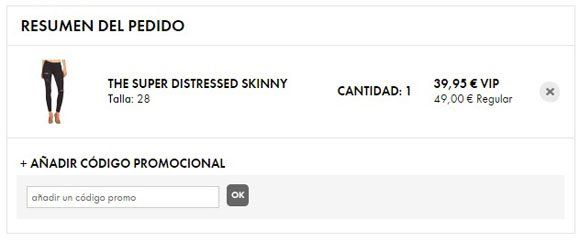 Cupón descuento JustFab